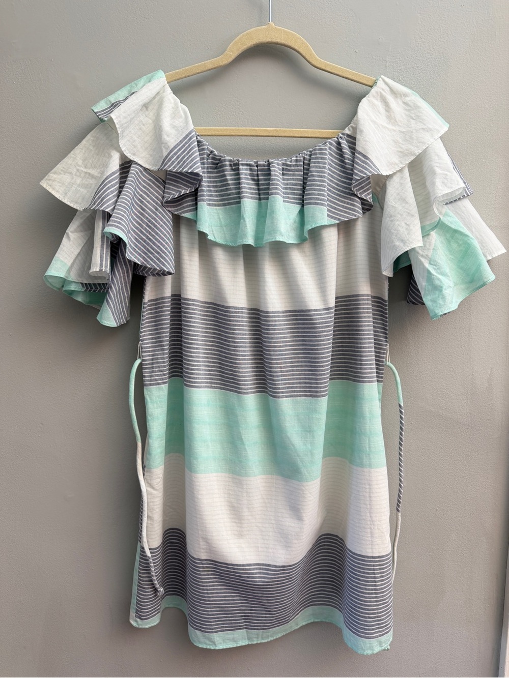 Amanda Uprichard Callisto Ruffle Sleeve Dress, Size Small